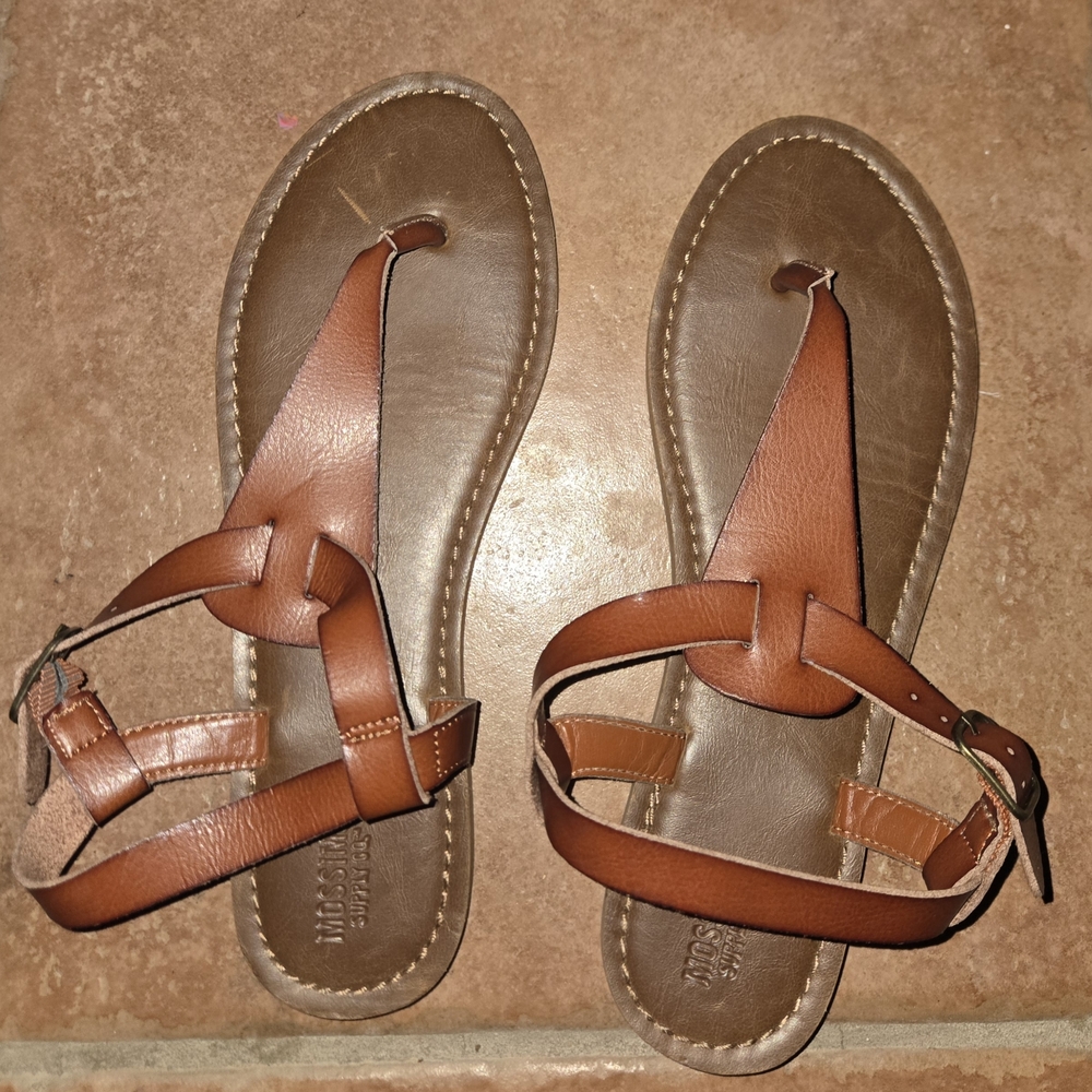Mossimo Tan Leather Sandals